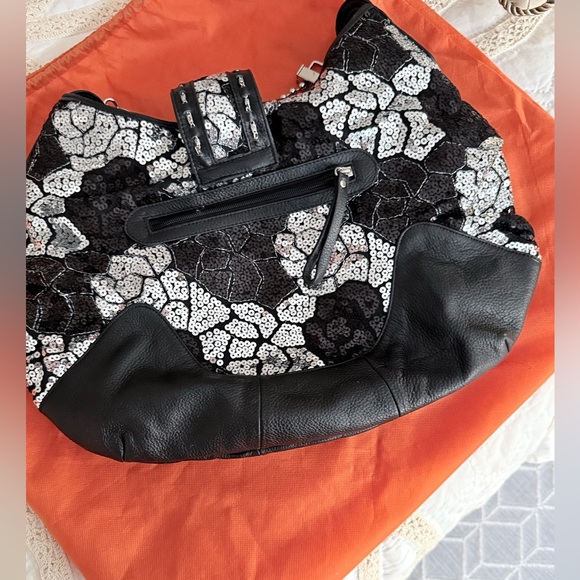 Sharif Embellished Women's leather bag hobo - Picture 8 of 8